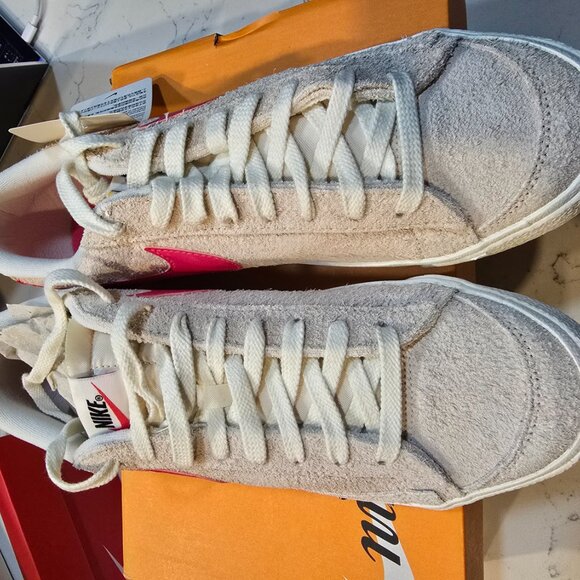 Nike Blazer Low '77 Vintage Suede Size Men's 10 Guava ice/Aster pink/Sail NEW - Picture 4 of 12